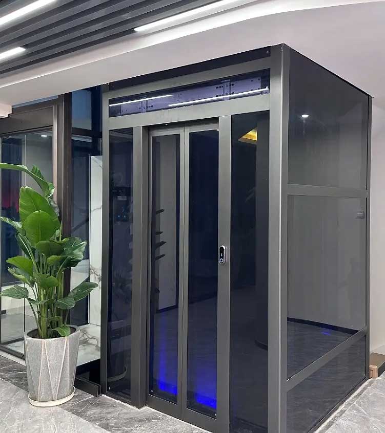 Premium panoramic elevator cabin